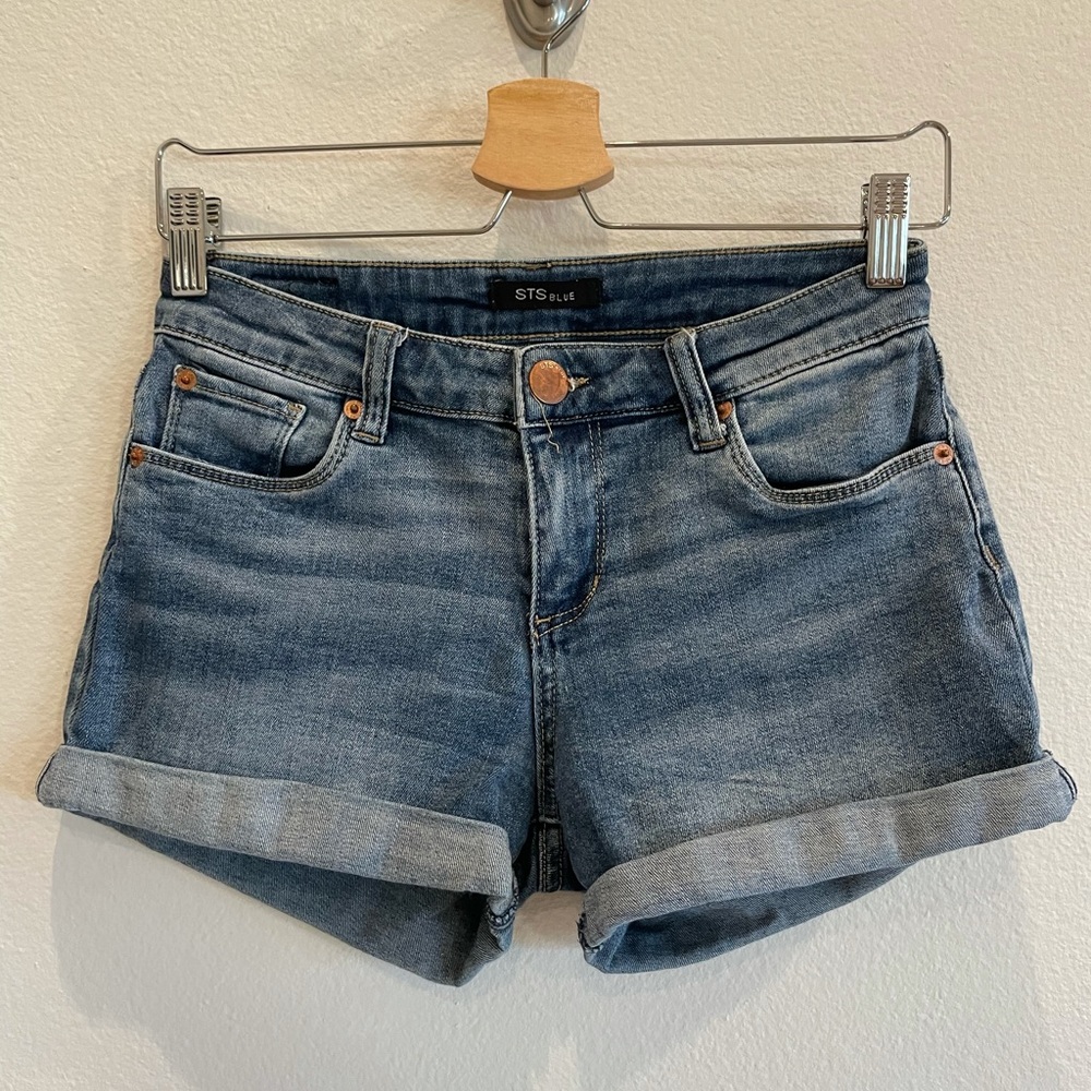Medium Wash Jean Shorts